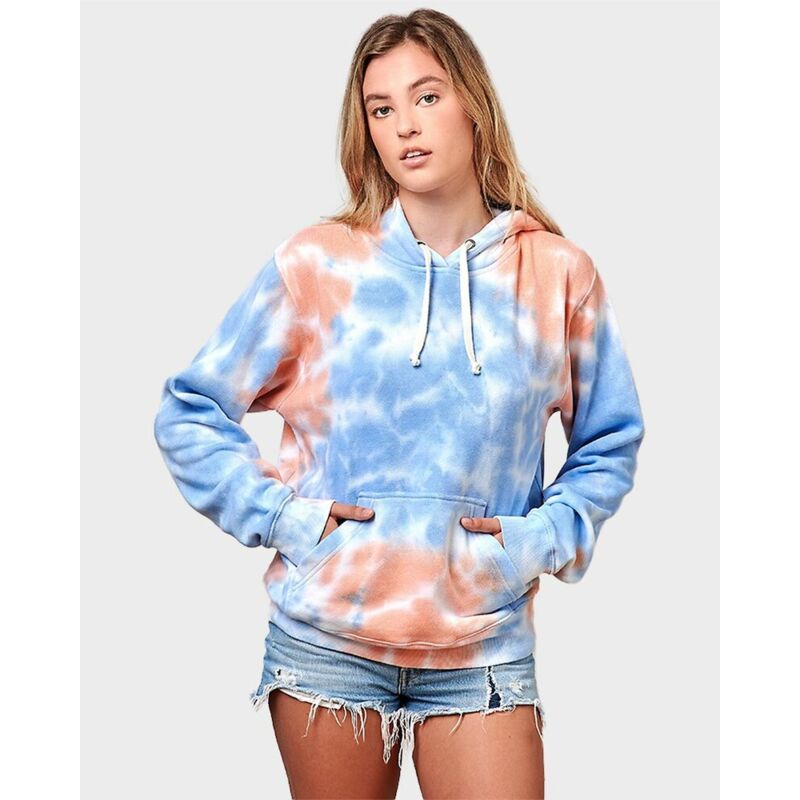 Men's Tie-Dyed Fleece Hooded Sweatshirt Thumbnail
