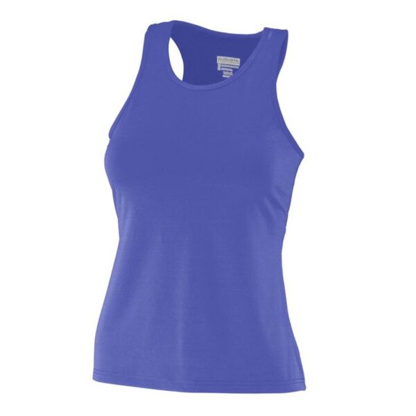 Ladies Poly/Spandex Solid Racerback Tank Thumbnail