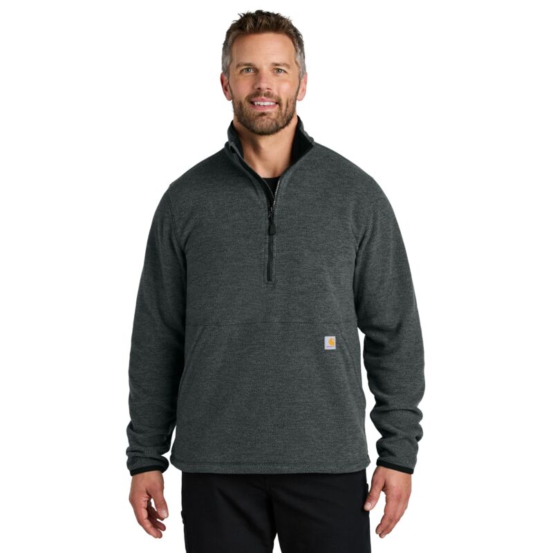 Textured 1/2 Zip Fleece Jacket Thumbnail
