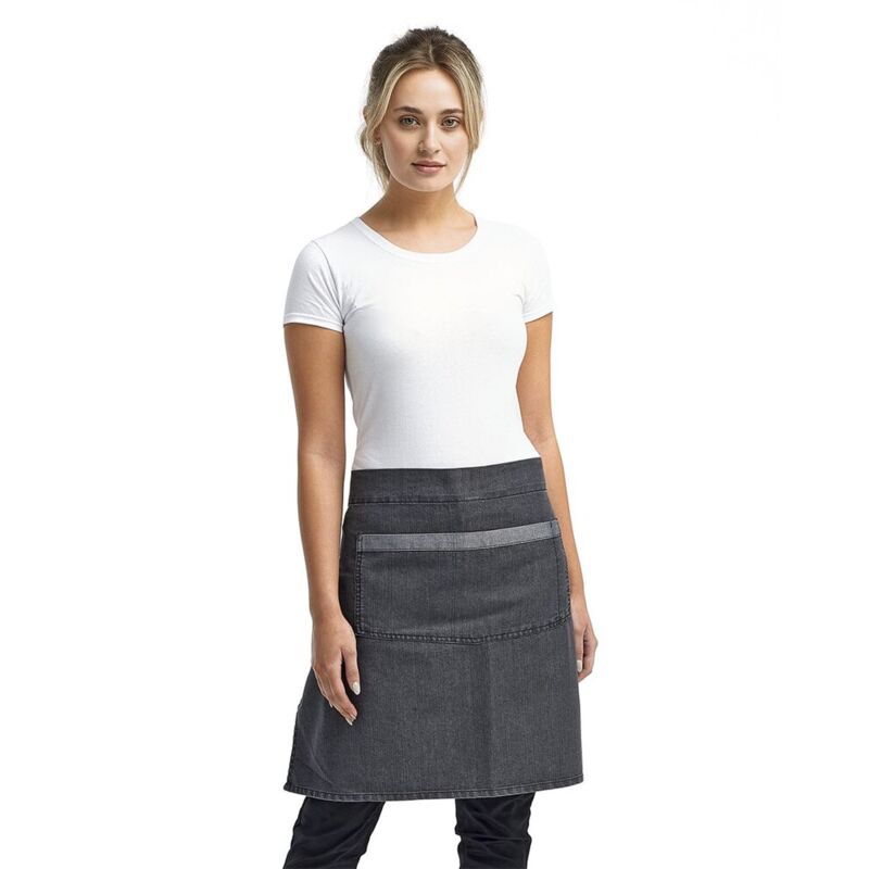 Domain Contrast Denim Waist Apron Thumbnail