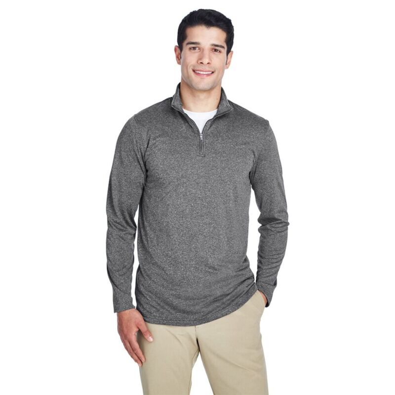 Men's Cool & Dry Heathered Performance Quarter-Zip Pullover Thumbnail