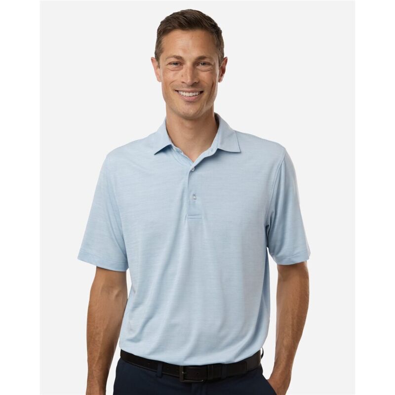 Men's Bohemian Striped Heather Performance Polo Thumbnail