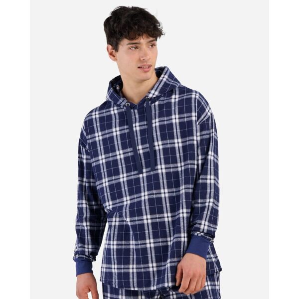 Unisex Flannel Hooded Pullover Thumbnail