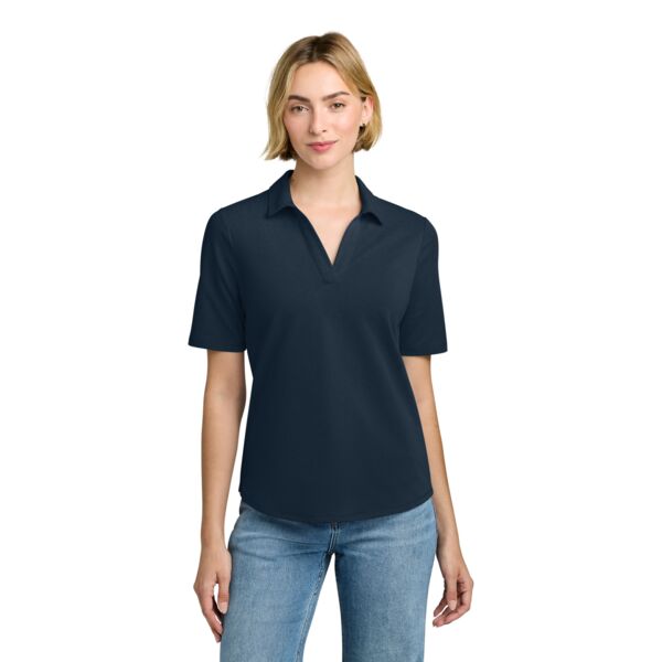 Women's Pinpoint Pique Polo Thumbnail