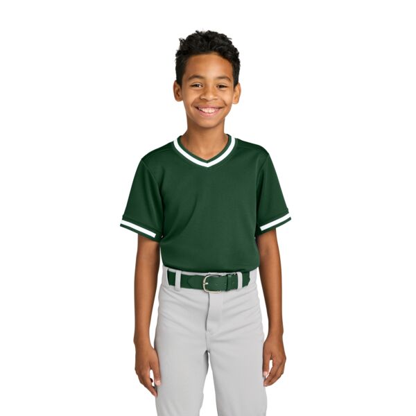 Youth Tough Mesh V Neck Baseball Jersey Thumbnail