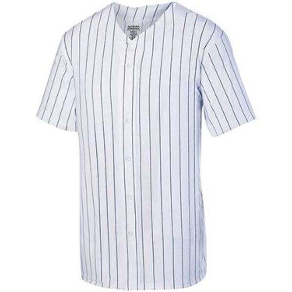Youth Pinstripe Full Button Baseball Jersey Thumbnail