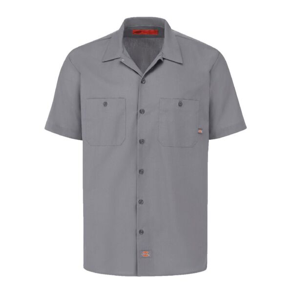 Men's Tall Industrial Short Sleeve Work Shirt Thumbnail