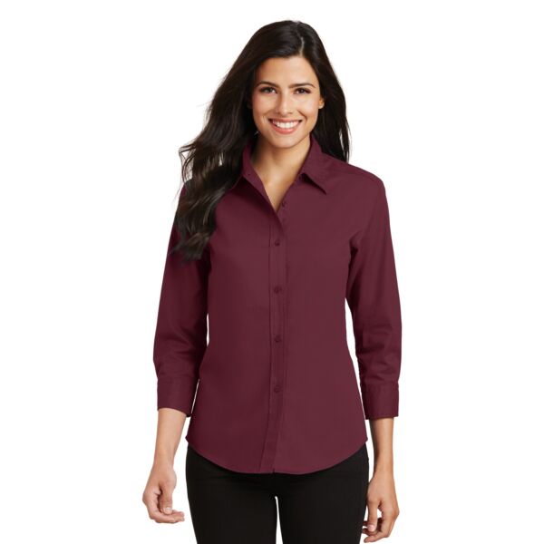 Copy of Ladies 3/4 Sleeve Easy Care Shirt Thumbnail
