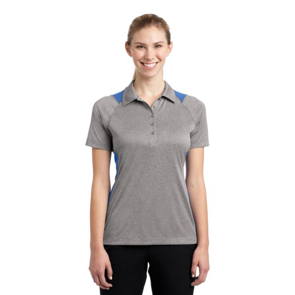 Ladies Heather Colorblock Contender ™ Polo Thumbnail