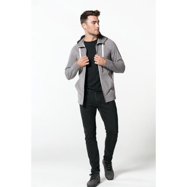 Sueded Cotton Full Zip Hoodie Thumbnail