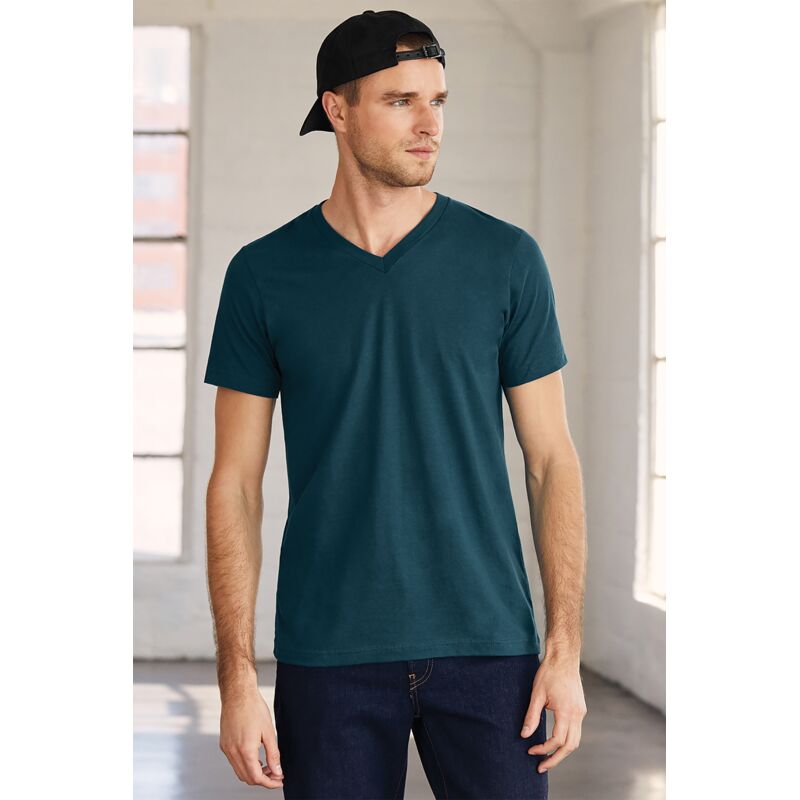 Unisex Jersey Short Sleeve V Neck Tee Thumbnail