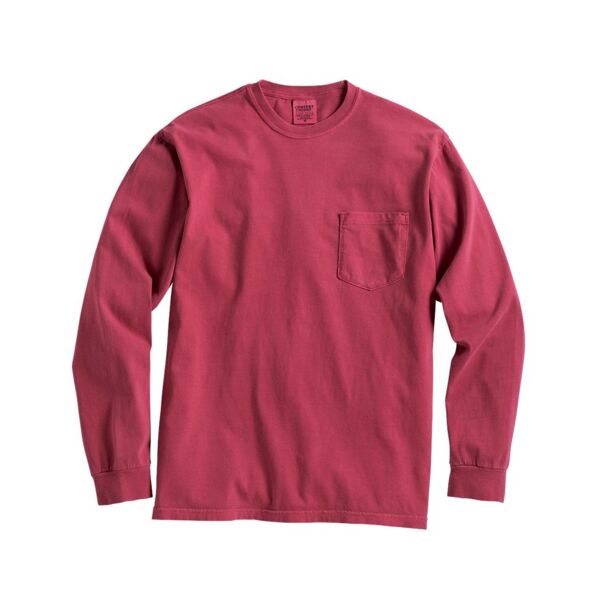 Garment Dyed Heavyweight Ringspun Long Sleeve Pocket T-Shirt Thumbnail