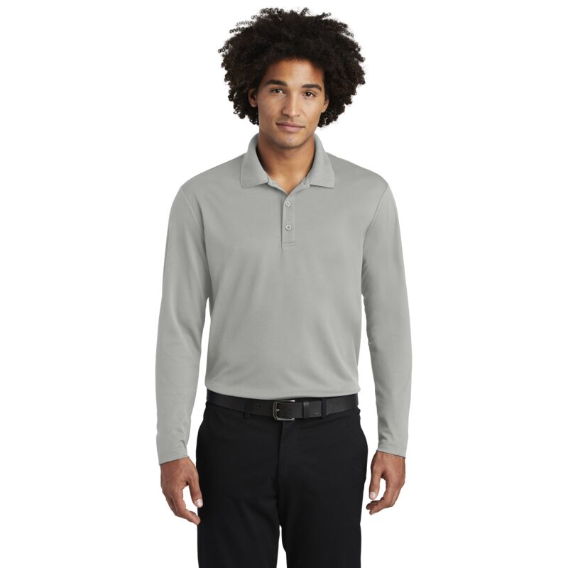 PosiCharge ® RacerMesh ® Long Sleeve Polo Thumbnail