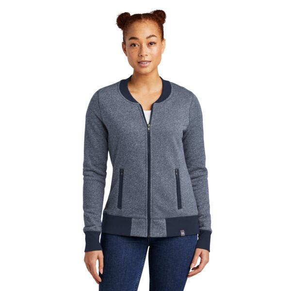 ® Ladies French Terry Baseball Full Zip Thumbnail